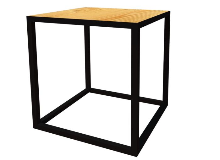 Steel Square Side Table