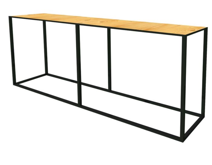 Steel Conversation Table (Wooden Top)