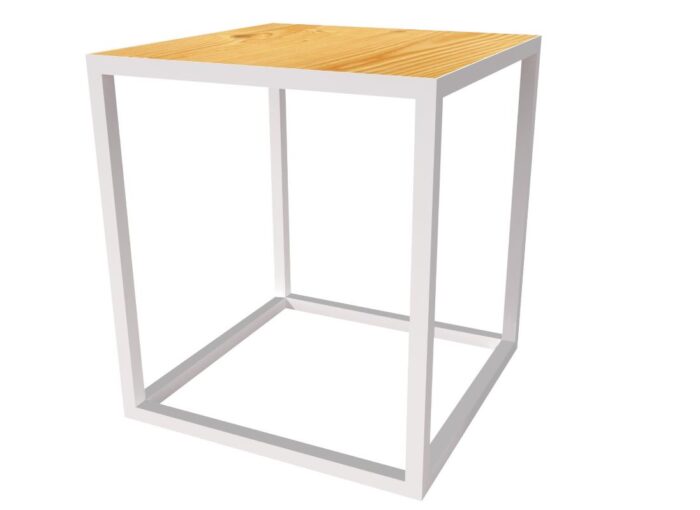 Steel Square Side Table - Image 2