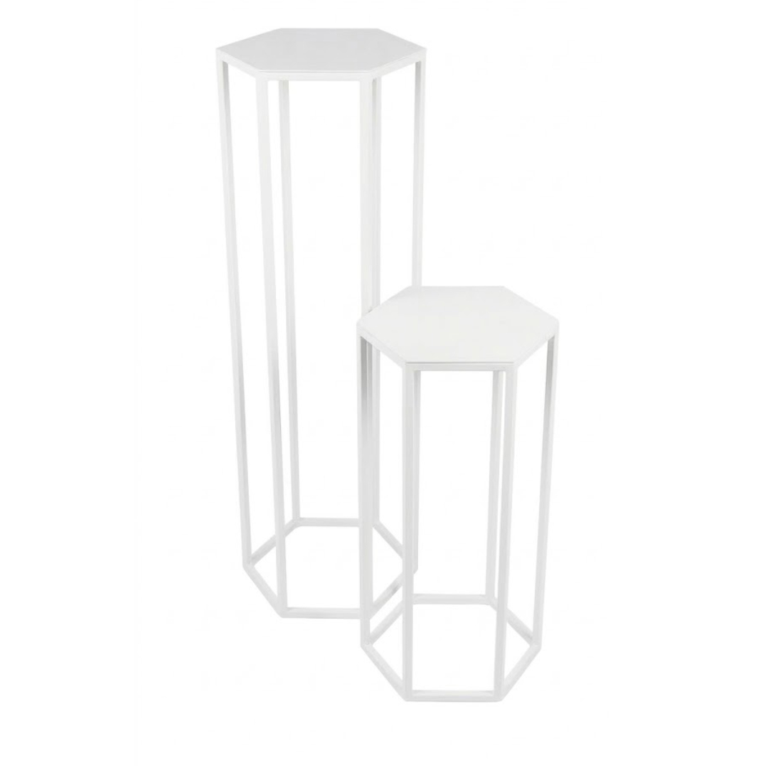 Steel Frame Hex Plinths - Image 2