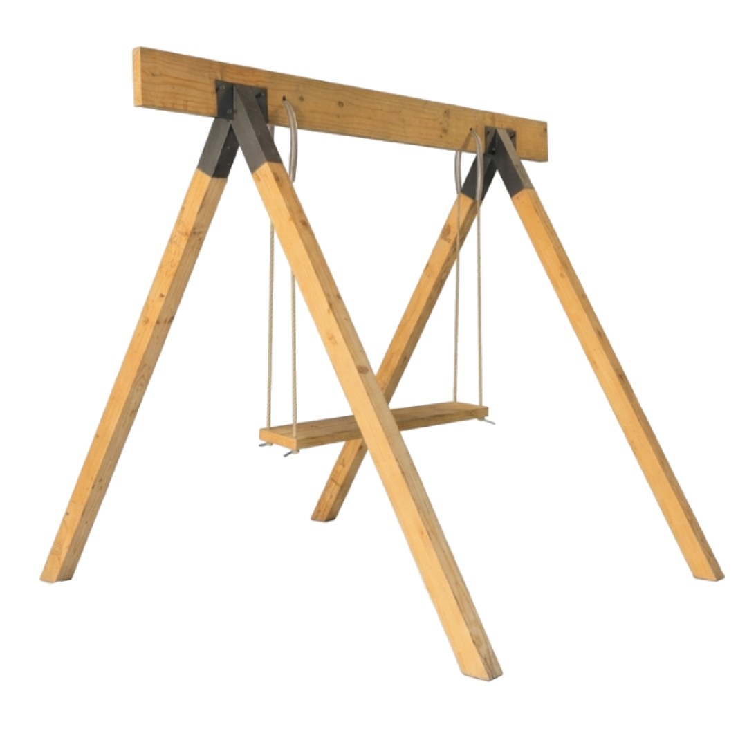 FREESTANDING WOODEN SWING